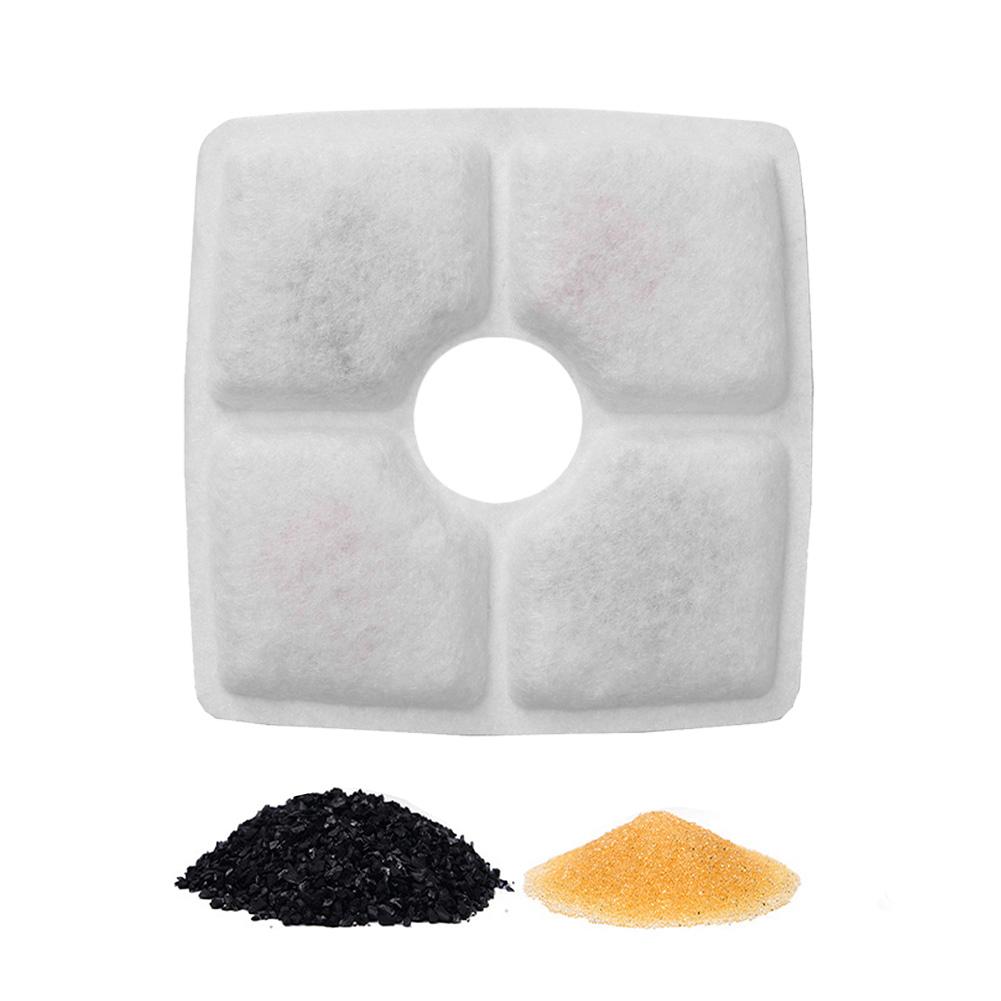 4/6/8/12 Pcs Activated Carbon Replace Filter Triple Filtration Cat Water Fountain Filters for Pet Cat Dog Fountain Dispenser