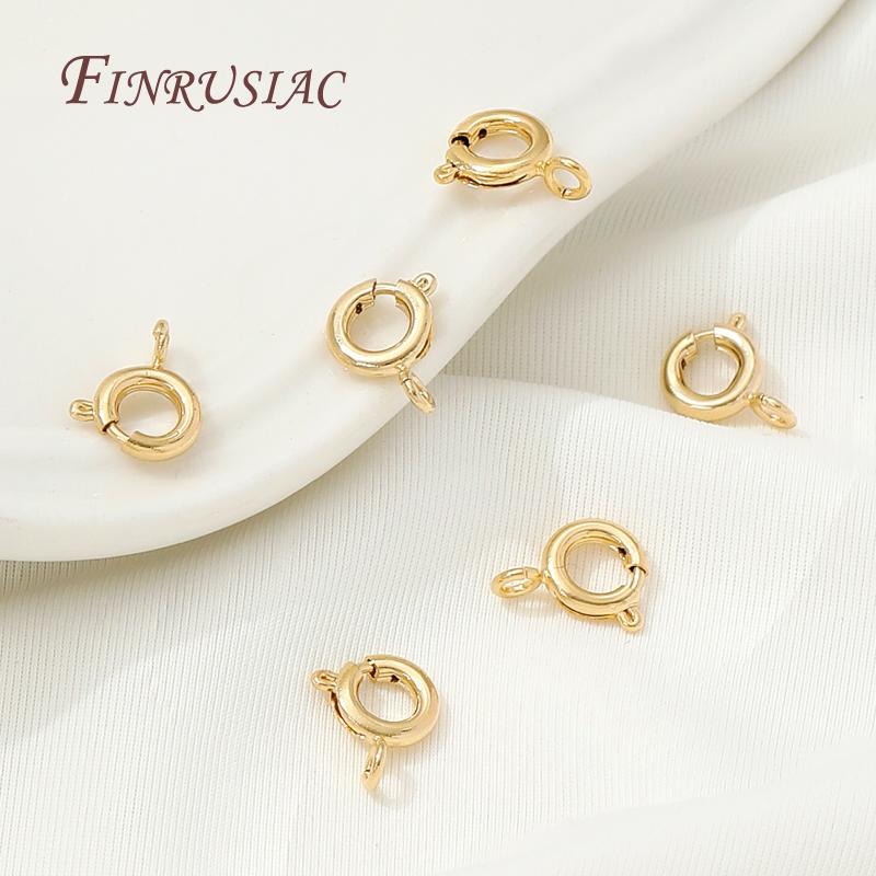 14K Gold Plated Lobster Clasp,Bracelets Clasps with Extension Chains DIY Jewelry Making Supplies,Locks For Jewelry Connectors