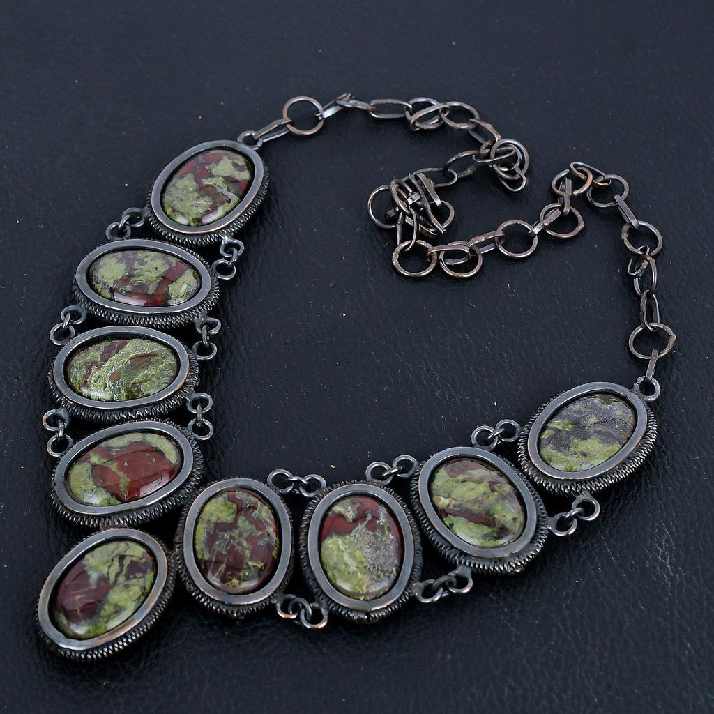 Dragon Blood Jasper Necklace, Natural Gemstone 999 Copper Wire Wrapped Necklace, Handmade Jewelry, Anniversary And Birthday Gift For Her