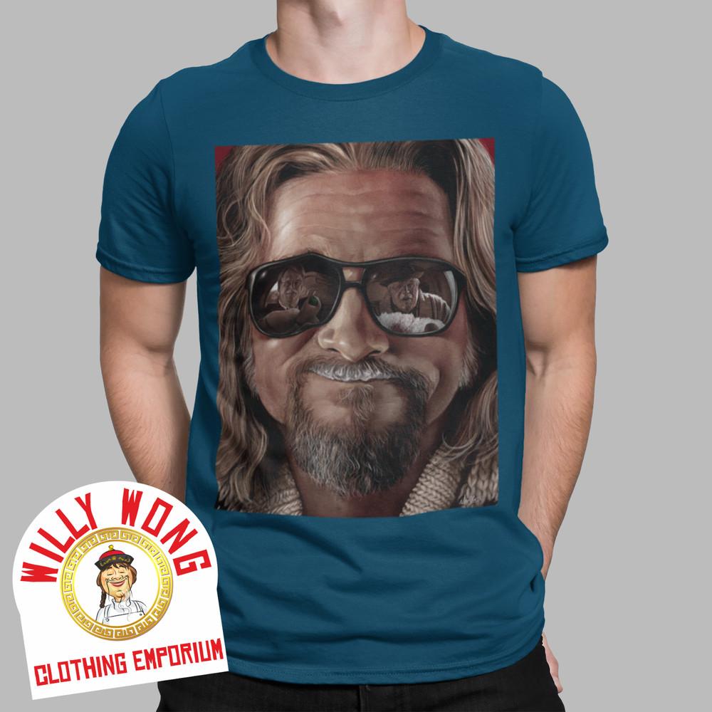 BIG LEBOWSKI T-Shirt The Dude El Duderino Movie Retro Tee Jeff Bridges Glasses Unisex T-Shirt S