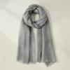 Wool Scarf New Autumn and Winter Solid Color Scarf Medium Long Style Fashionable Shawl Scarf for Women