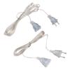 3 Meter Plug Extender Wire Portable Light String Extension Cable Power Extension Cord for LED String Light Christmas Lights
