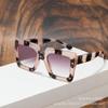 Europe and the United States new trend large frame glasses fashion sunglasses simple frame explosion men and women two-color models