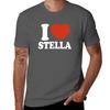 I Love Stella T-Shirt blacks vintage clothes cute clothes cotton graphic tees plain black t shirts men