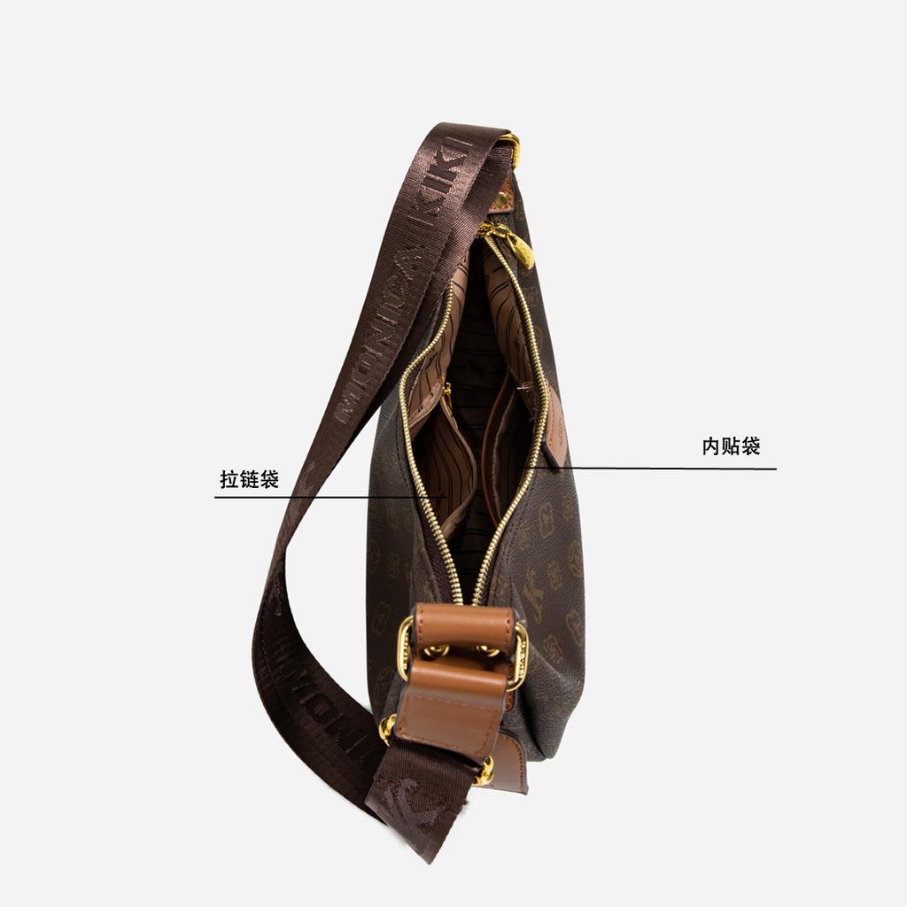 New Women's Bag Fashionable Moon Bag Single Shoulder Oblique Span Bag
