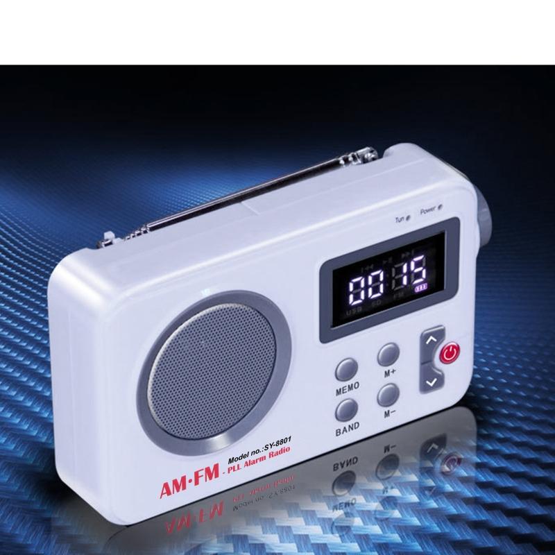 LCD Display Radio Receiver Speaker FM AM Digital Stereo Mini MP3 Music Player Portable Radio
