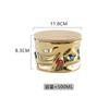 Creative Gemstone Inlaid Ceramic Sealed Jar with Lid, Household Candy Jar, Food Storage Container, Kitchen Storage Box