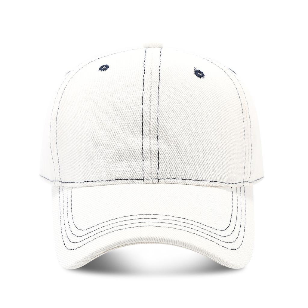 1PC Fashion Solid color denim baseball cap for women Korean casual duckbill cap for men summer sun protection cap