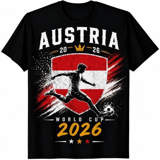 Austria 2026 World Cup Football Fan T Shirt Unisexs Unisexs Kids S