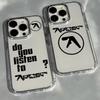 Aphex Twin Handyhülle Für iPhone 17 Air 16 e 15 14 13 12 11 Pro Max Plus SE 2020 2022 Transparente Weiche Hülle