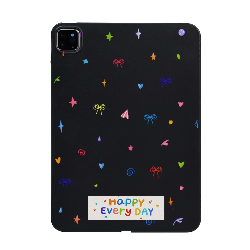 English Happy every day Apple iPadPro protective case Xiaomi Pad6 soft case Samsung TabS7 niche