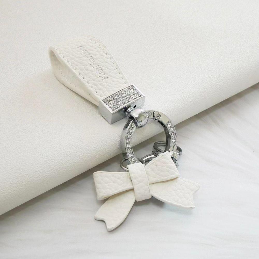 Ladies Bag Fashion Decoration Luxury Genuine Leather Keychain  Women Gift