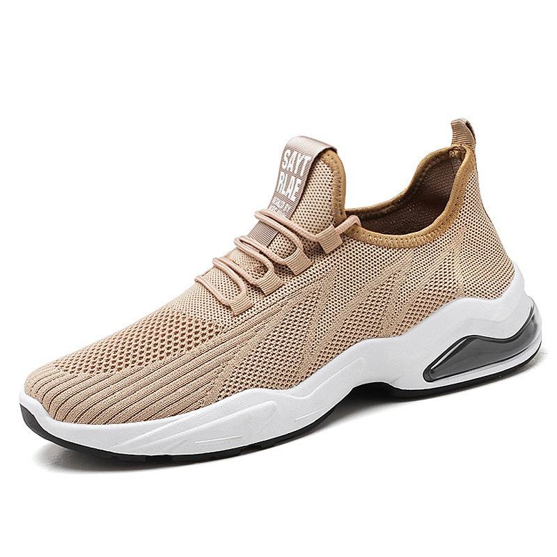 2025 New Style Shoes Soft Sole Running Shoes Flying Woven Air Cushion Men's Shoes Casual Sports Shoes Men
