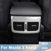 Für Mazda 3 Axela BP Edelstahl Auto Hinten Klimaanlage auslass Vent rahmen Abdeckung Trim Zubehör