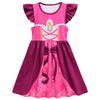 Feifei Sleeve Princess Dress, Medium And Big Girls Dress Feifei Sleeve Milk Silk Skirt + Bag 88128