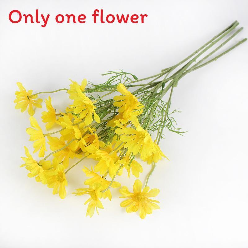Plastic Symphyotrichum Novi Belgii Artificial Flowers 49cm Faux Floral Decor For Wedding And Outdoor Settings