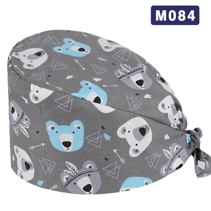 Unisex All-Cotton Printed Surgical Cap for Medical and Food Services