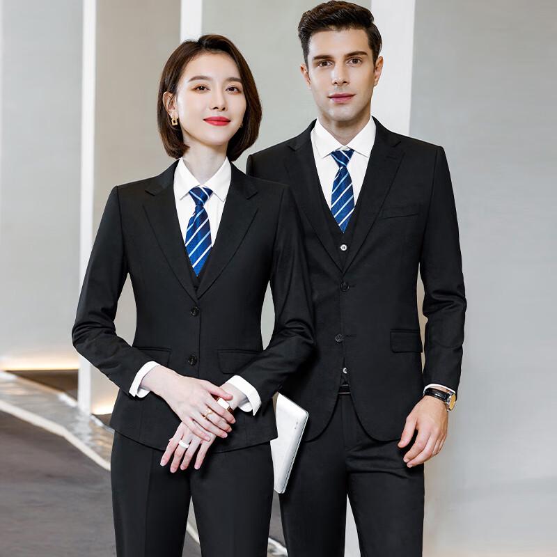 TLuoman Unisex Double-Button Business Suit Set