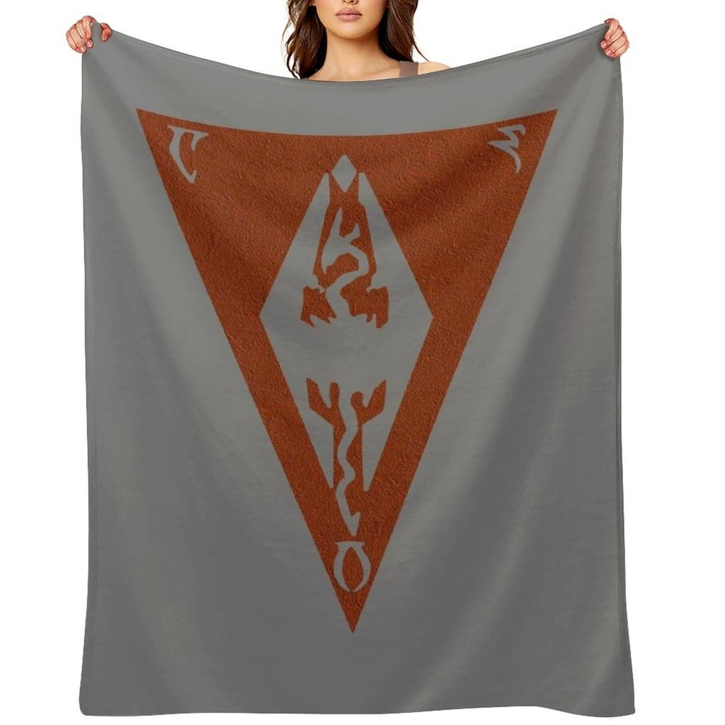 Morrowind Emblem Throw Blanket Tourist Blankets For Baby Flannel Fabric Luxury Designer Blankets