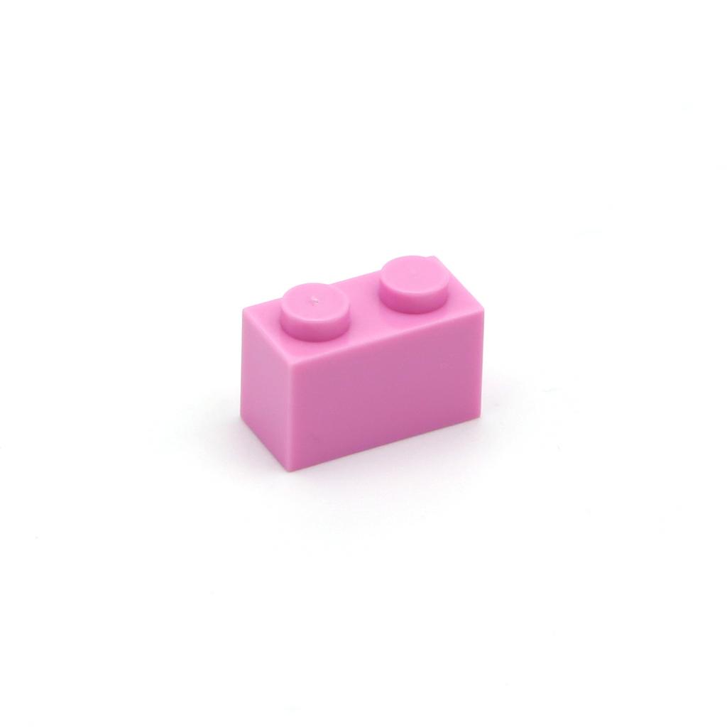 Non-Toxic 100Pcs Diy Building Blocks Thick Figures Bricks 1X2 Dot Educational Creative Size Compatible With 3004 Plastic Toys For Children