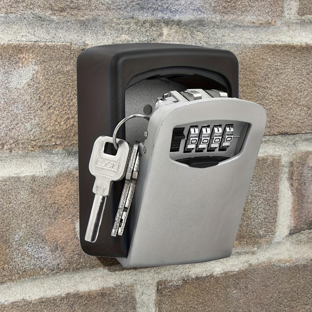 2pcs Ultra-secure Flip-top Key Lock Box with Sliding Cover Holds up to 8 Keys Features a Durable Metal and Plastic Construction