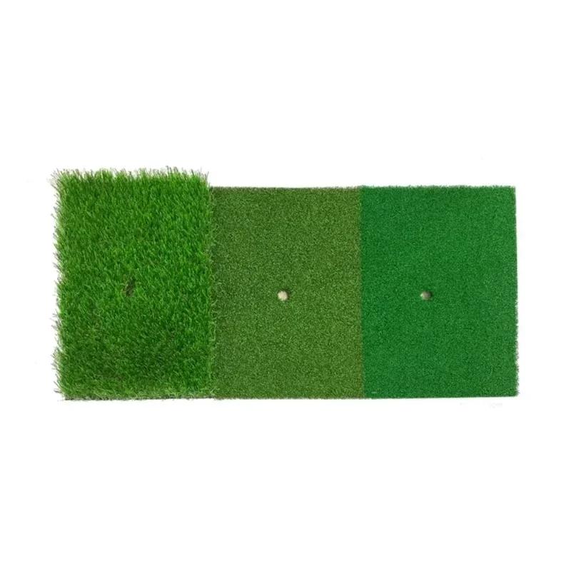 Golf Hitting Mat Indoor Outdoor Mini Practice Durable PP Grass Pad Backyard Exercise Golf Training Aids Accessories