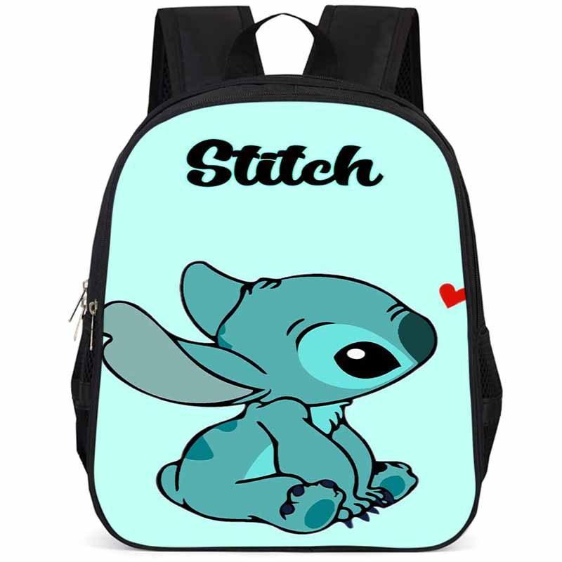 Spacious 15-inch Stitch Backpack With Lightweight Design For School Kids Unisex 1