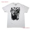 Bleach New Adult T Shirt Black and White Splatter Cast Under Name Vintage Washed Casual Soft Versatile Unisex Homme Stylish