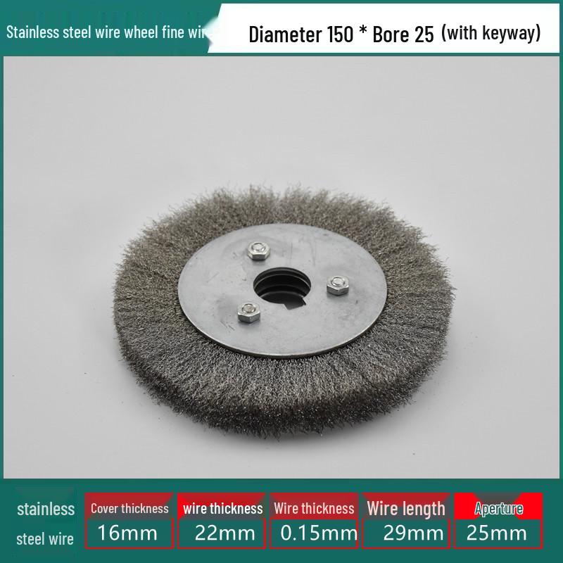 Stainless Steel Wire Brush Wheel for Sanding, Rust Removal, Deburring, Polishing, Grinding