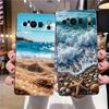 Seaside Scenery Wave Beach Pattern Phone Case For Google Pixel 10 9 8 7 Pro 9A 8A 7A 6A 6 Pro XL Soft TPU Bumper Black Cover