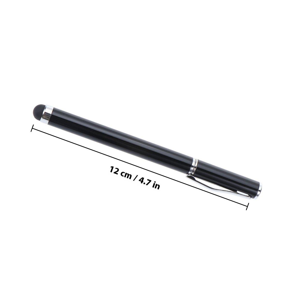 

Premium Metal Capacitive Stylus Pen for Touch Screens Smooth Skin-Friendly Tip Works on Smartphones Tablets Laptops and чорний