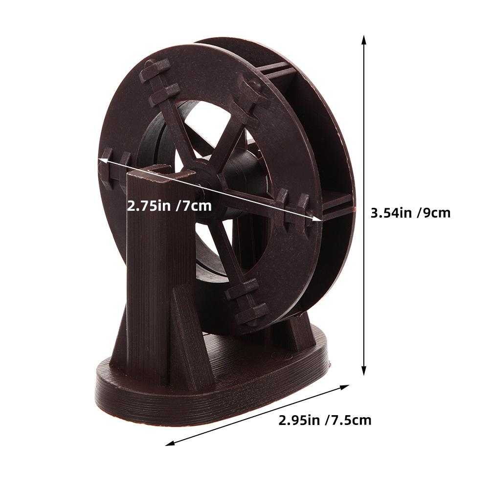 Маленькая ветряная мельница Водяное колесо Аквариум Декор для аквариума Настольный комнатный фонтан Миниатюрный ландшафтный декор