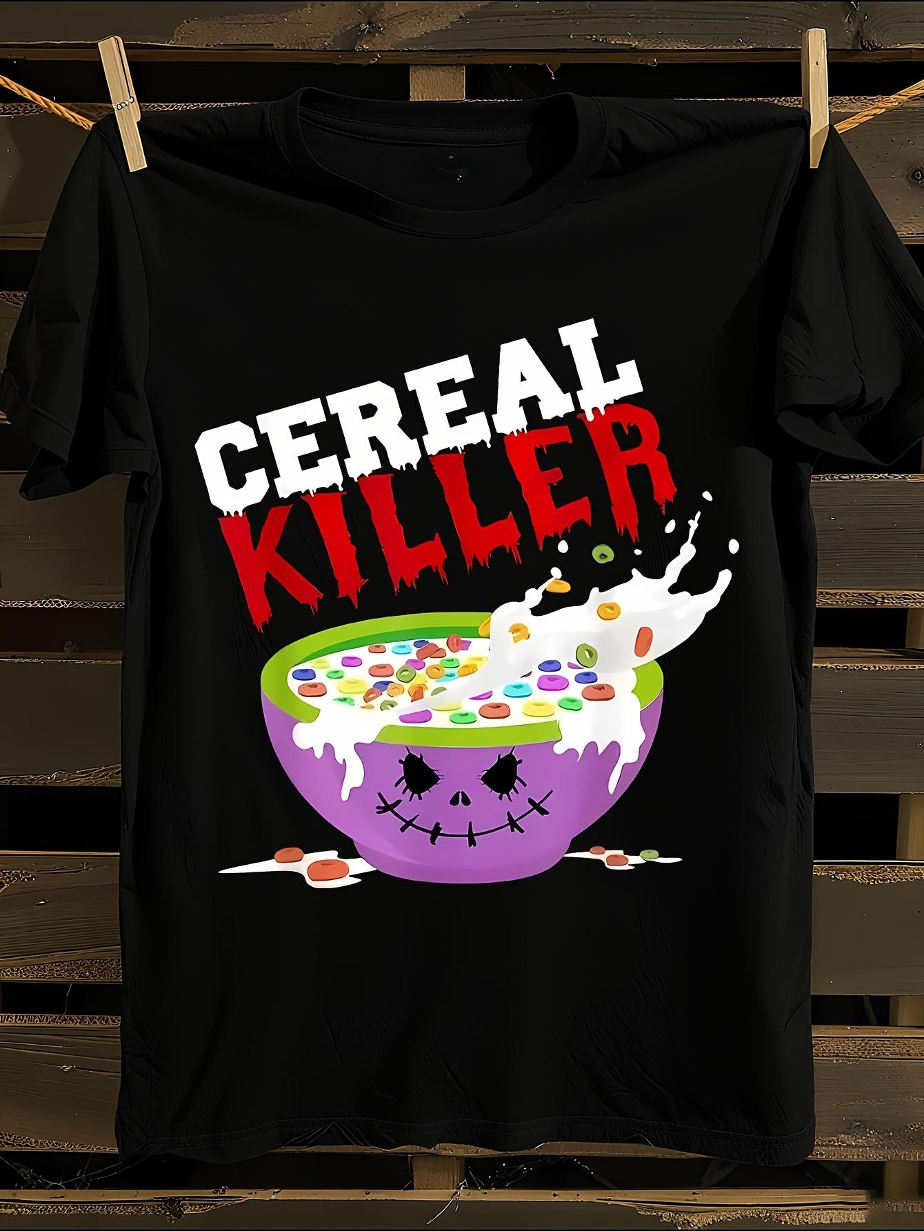 Funny Cereal Killer Halloween Tshirt XL