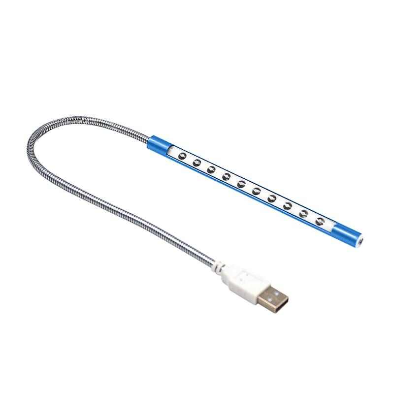 LED Book Light USB Reading Lamp Flexible Desk Lamp Mini Table Light Portable Study Lamp For Power Bank Laptop Computer 4 10leds