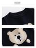 Nordic Little Bear Knitted Romper & Wool Harem Pants for Baby Boys - Autumn/Winter Wear