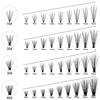 10-40D Mink Eyelashes 1 Box/100 Bundles Natural Eyelash Extension 3D Russia Individual Eyelash Cluster Makeup Tools Lashes Cilia