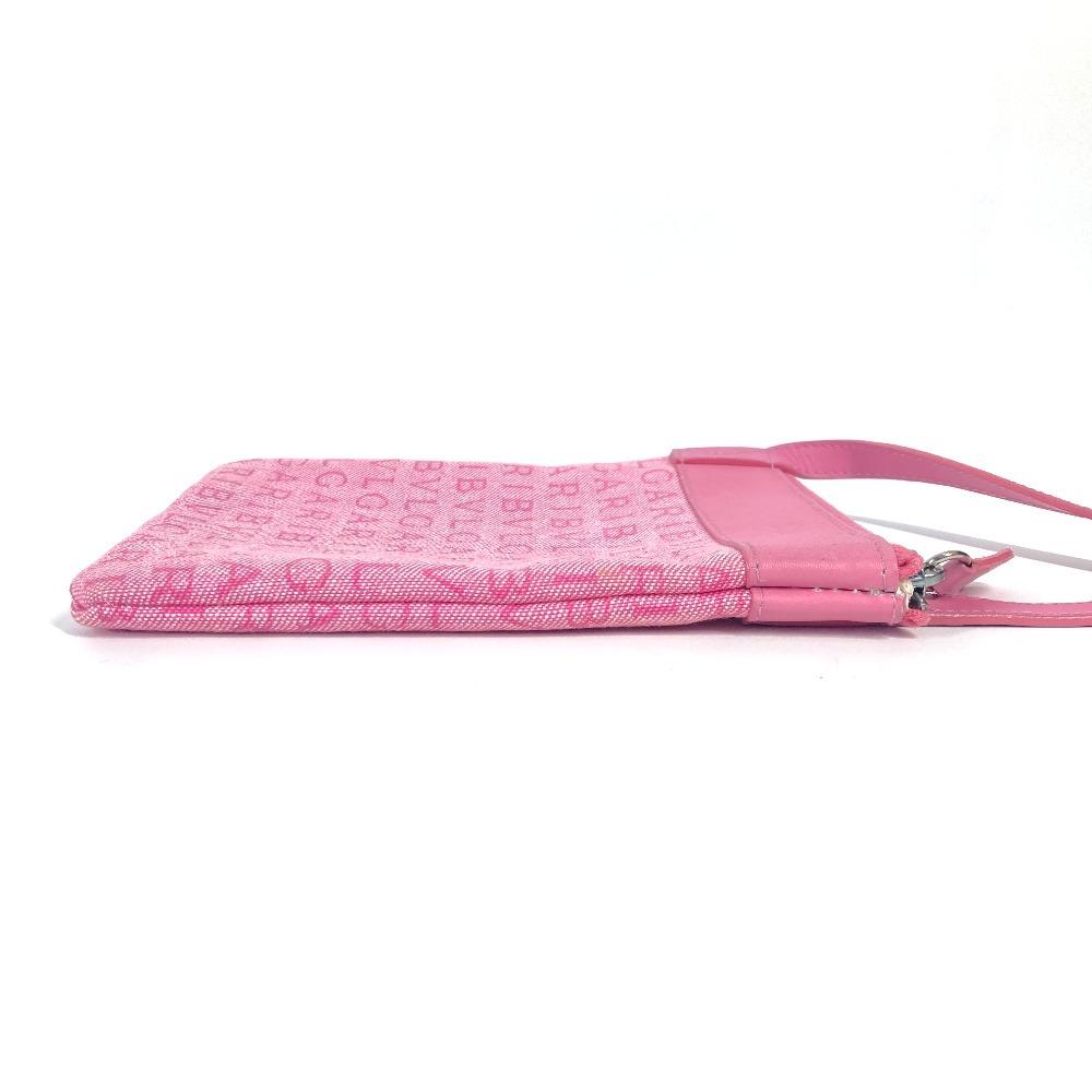BVLGARI Logo mania Crossbody bag Pochette Shoulder Bag Canvas/Leather pink