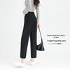 Women's High-Waist Straight-Leg Cropped Suit Pants