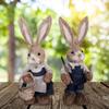 Pair of Easter Simulation Rabbit Shooting Props Dolls