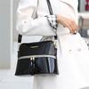 Torba damska nowa moda lakierowana torebka o dużej pojemności na jedno ramię do noszenia na skos torba dla dziecka i matki trzyczęściowa torba