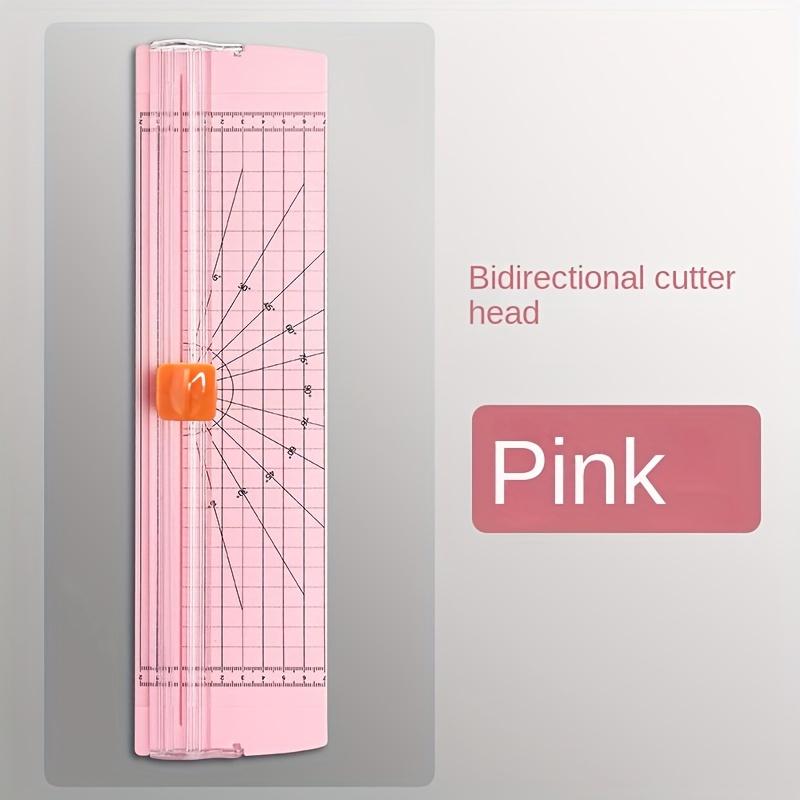 

Прецизионные триммеры для бумаги формата А4/А5, резаки, гильотина с выдвижной линейкой для фотоэтикеток, прочный инструмент для резки бумаги розовый