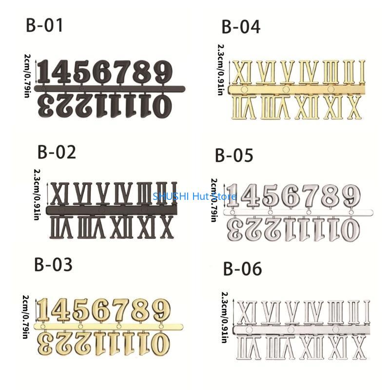3CM Clock Number Set Easy Installation for Wall Desk Watches Repair D57B