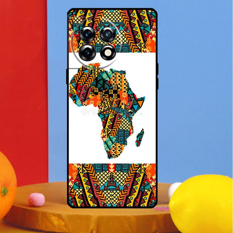 Africa Map Geogra Cover For OnePlus Nord CE 4 2 3 Lite N30 N10 N20 OnePlus 13R 13 12 12R 11 10 Pro 10T 8T Case