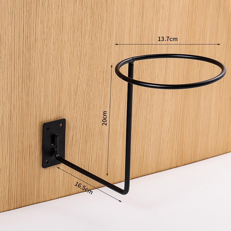 Iron Wall Mounted Display Rack Sturdy Frame Easy Setup Perfect For Retail Home Garage Ball Storage