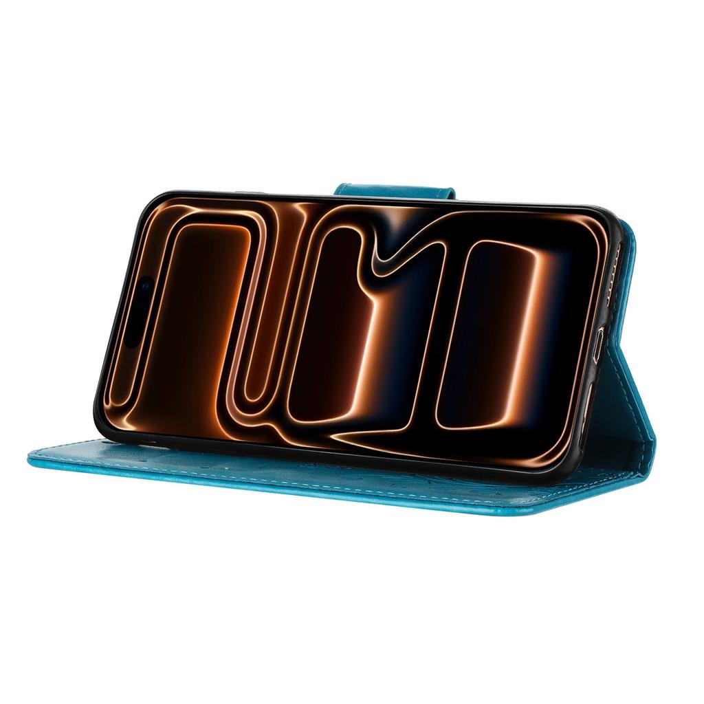 For Samsung Galaxy S25+/S24+ Case Wallet Stand Imprinted Rose Butterfly PU Leather Phone Cover