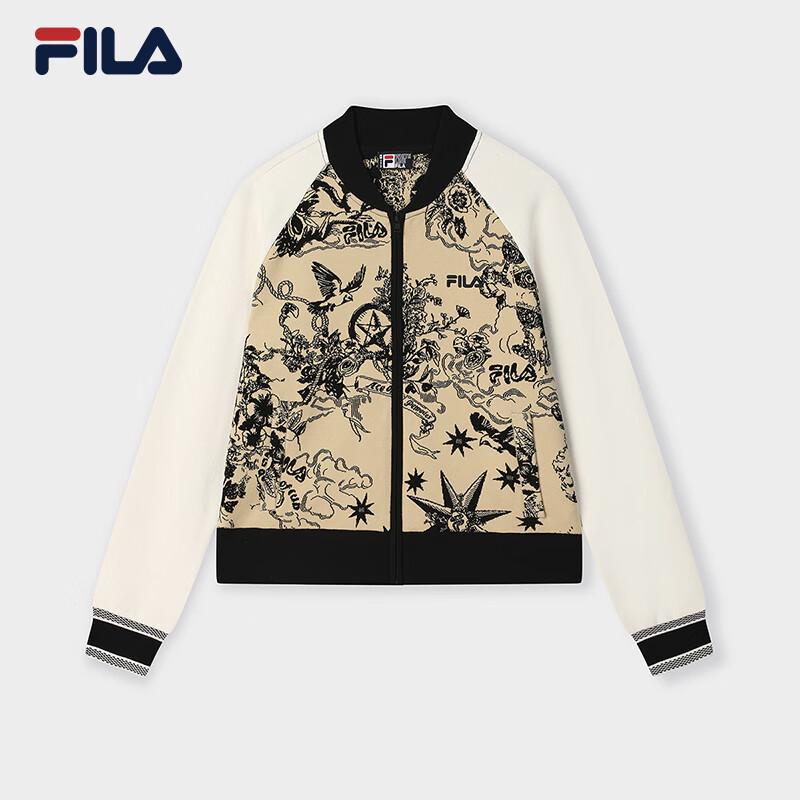 FILA Women s 2025 Spring Color-block Baseball Jacket