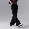 Li Ning CF Su Series Mid Waist Button Solid Color Straight Leg Knit Sports Pants Women Pants Black AYKU620-3