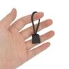 Hose Clip Scuba Diving 4pcs 6.5cm Black Elastic Rope+plastic