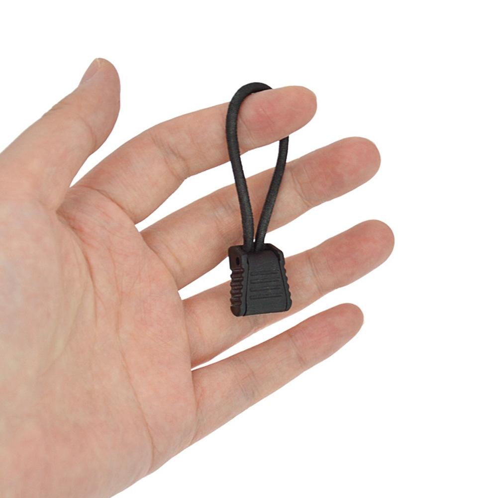 Hose Clip Scuba Diving 4pcs 6.5cm Black Elastic Rope+plastic