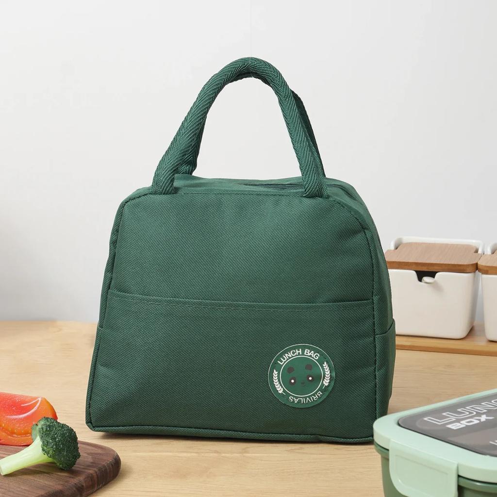 1pc-Portable Oxford Lunch Bags Fresh Cooler Pouch for Office Students Convenient Lunch Box Food Container Bag